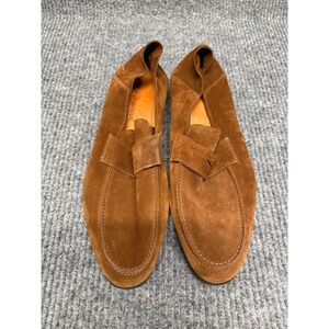 Wolf & Shepherd Brown Suede Knotted Loafers Mens Slip On Shoes Portugal 11.5